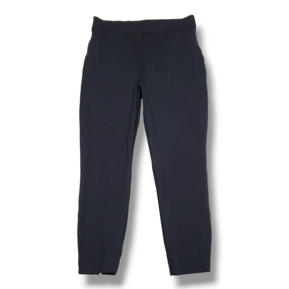 Spanx Back Seam Skinny Perfect Pant‎ Womens Small Black Ponte Trouser